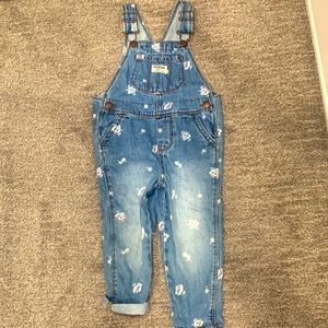 Osh Gosh denim overalls for toddler girl